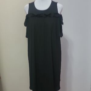 LC Lauren Conrad Black Cold Shoulder Dress Size XL